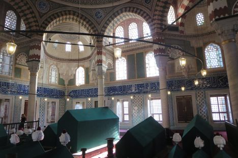 Inside the tomb of Sultan Selim II