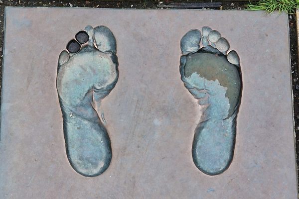 Footprints of Desmond Tutu, Noble Peace Laureate 1984 
