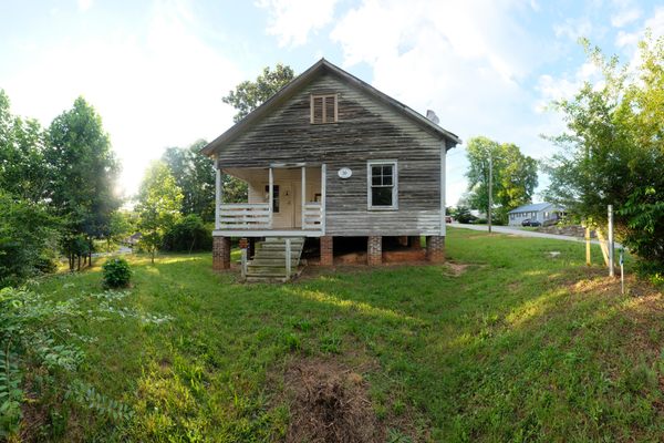 The house is in the foothills of the Blue Ridge Mountains, in North Carolina.