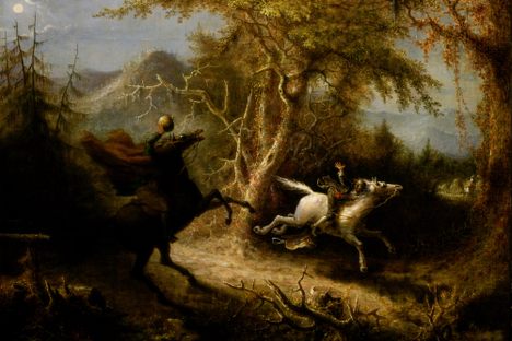 An illustration for "The Legend of Sleepy Hollow" (1858).