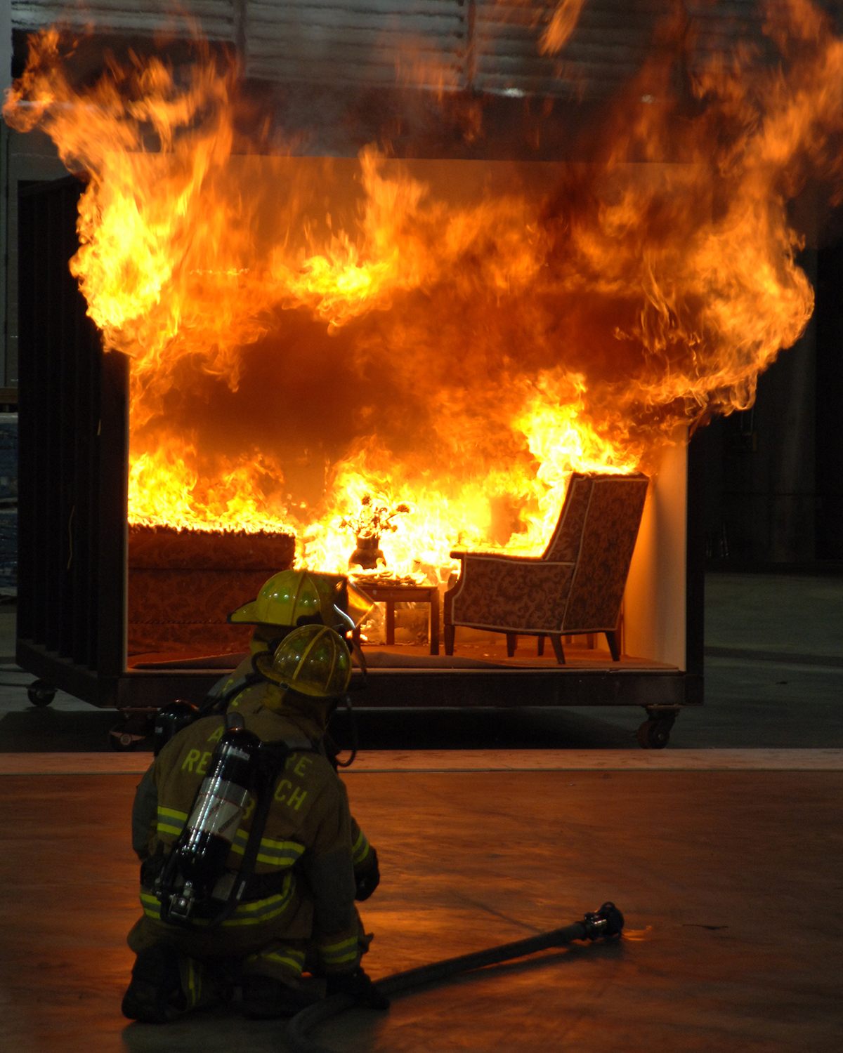 Flashover in compartment fire.