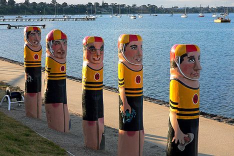 Very inventive bollards in Australia.
