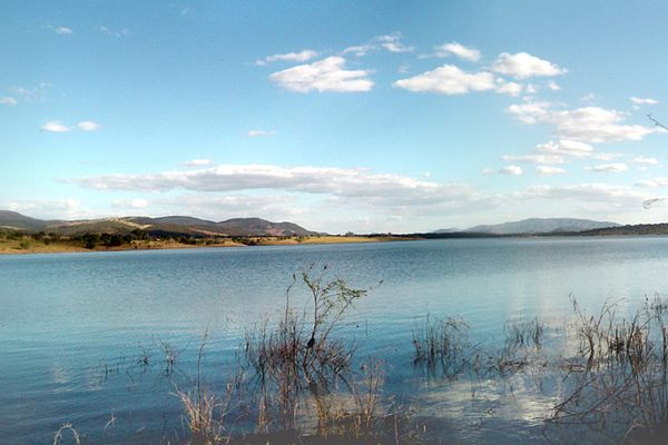 Part of the reservoir created by the Serra da Mesa Dam.