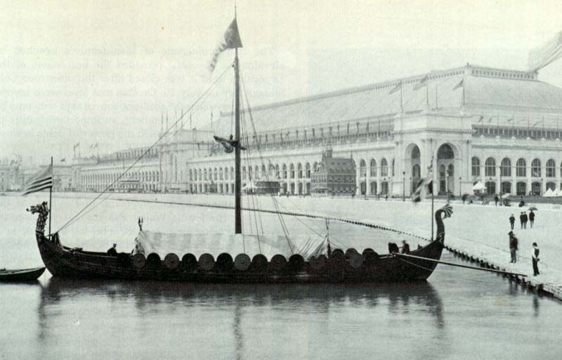 Chicago World's Fair Columbian Exposition Viking ship