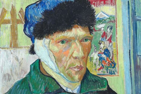 Vincent van Gogh's Self-Portrait with Bandaged Ear, 1889.