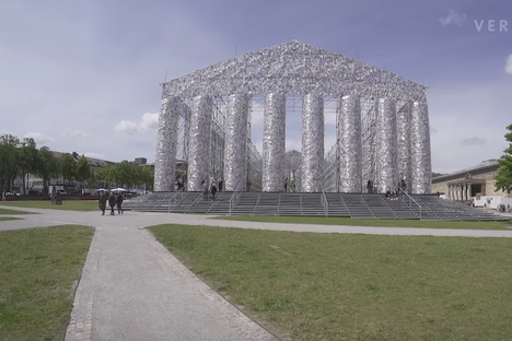 A Parthenon of Banned Books, Built at a Former Book-Burning Site