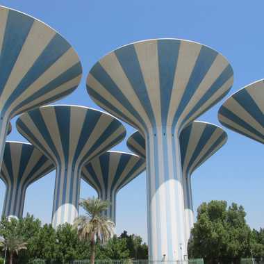 Mushroom Towers in Kuwait City.