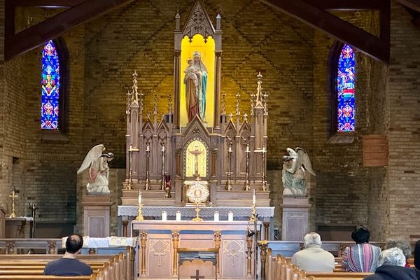 The small shrine prays homage to a miracle.