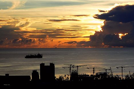Sunset view from the Old Japanese Lighthouse 