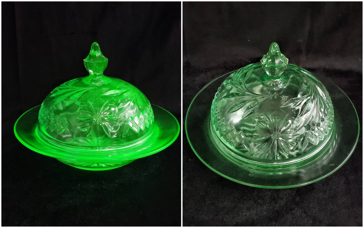 is vaseline uranium glass safe