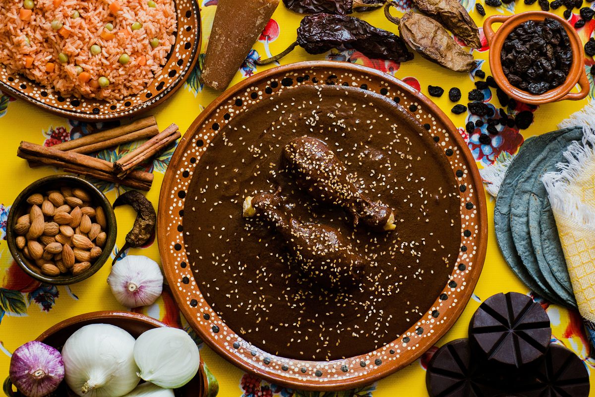 Across the state of Oaxaca you’ll find a variety of moles, which are thick sauces made with dried chiles, spices, fruits, and often cocoa. 