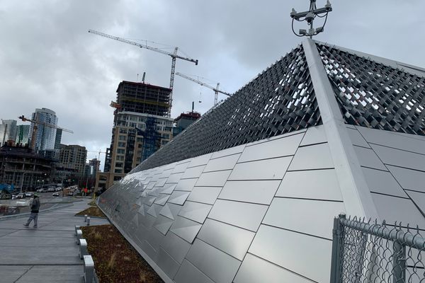 The public art installation “Switchwall” 