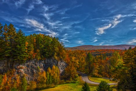 Natural Bridge in full Fall effect