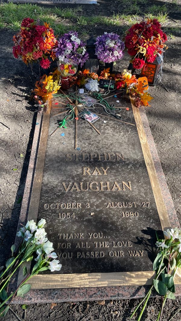 Stevie Ray Vaughan’s Grave in Dallas, Texas