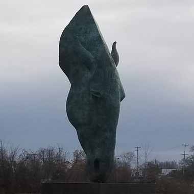 "Horse at Water" from a distance.