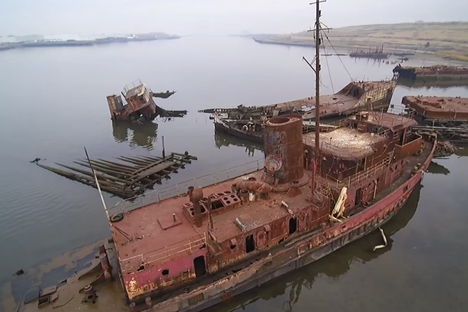 Video Wonder: A Drone's Eye View of Staten Island's Ship Graveyard