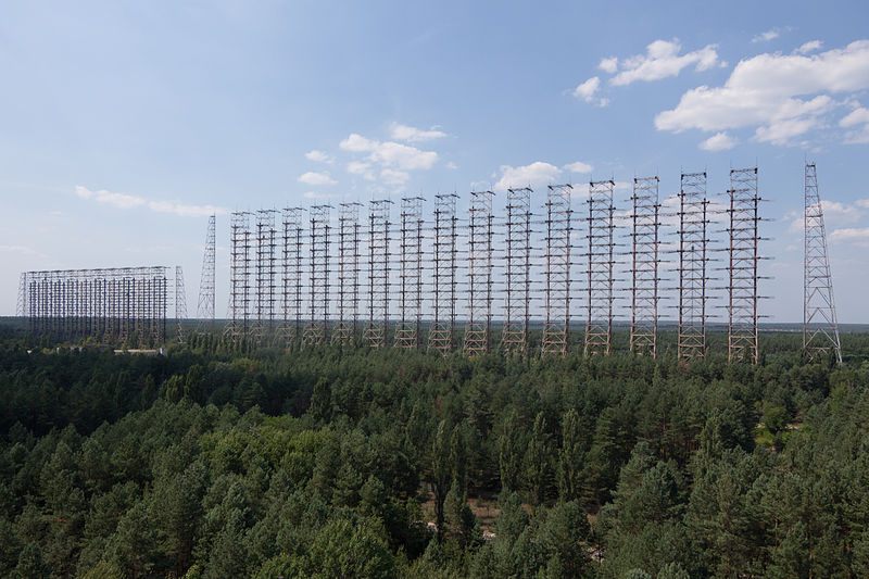 Radar antennas at Chernobyl. 
