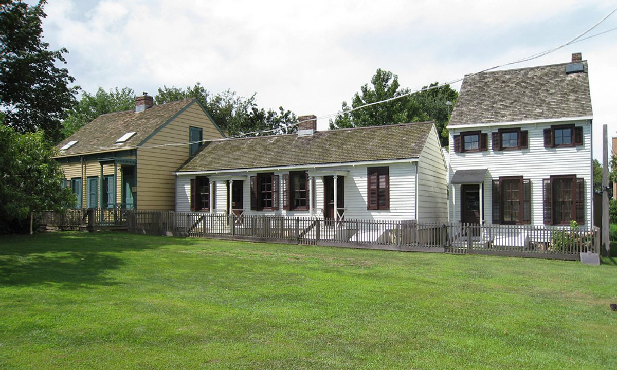 Now preserved, the Hunterfly Road Houses are the last remaining structures form historic Weeksville.