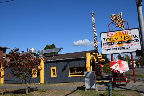 Red Mill Totem House in earlier days