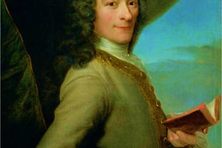 The blood Voltaire drank came from a bull on his country estate in Ferney, France, now called Ferney-Voltaire.