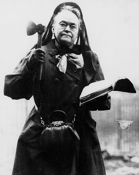 Carrie Nation, 1910.