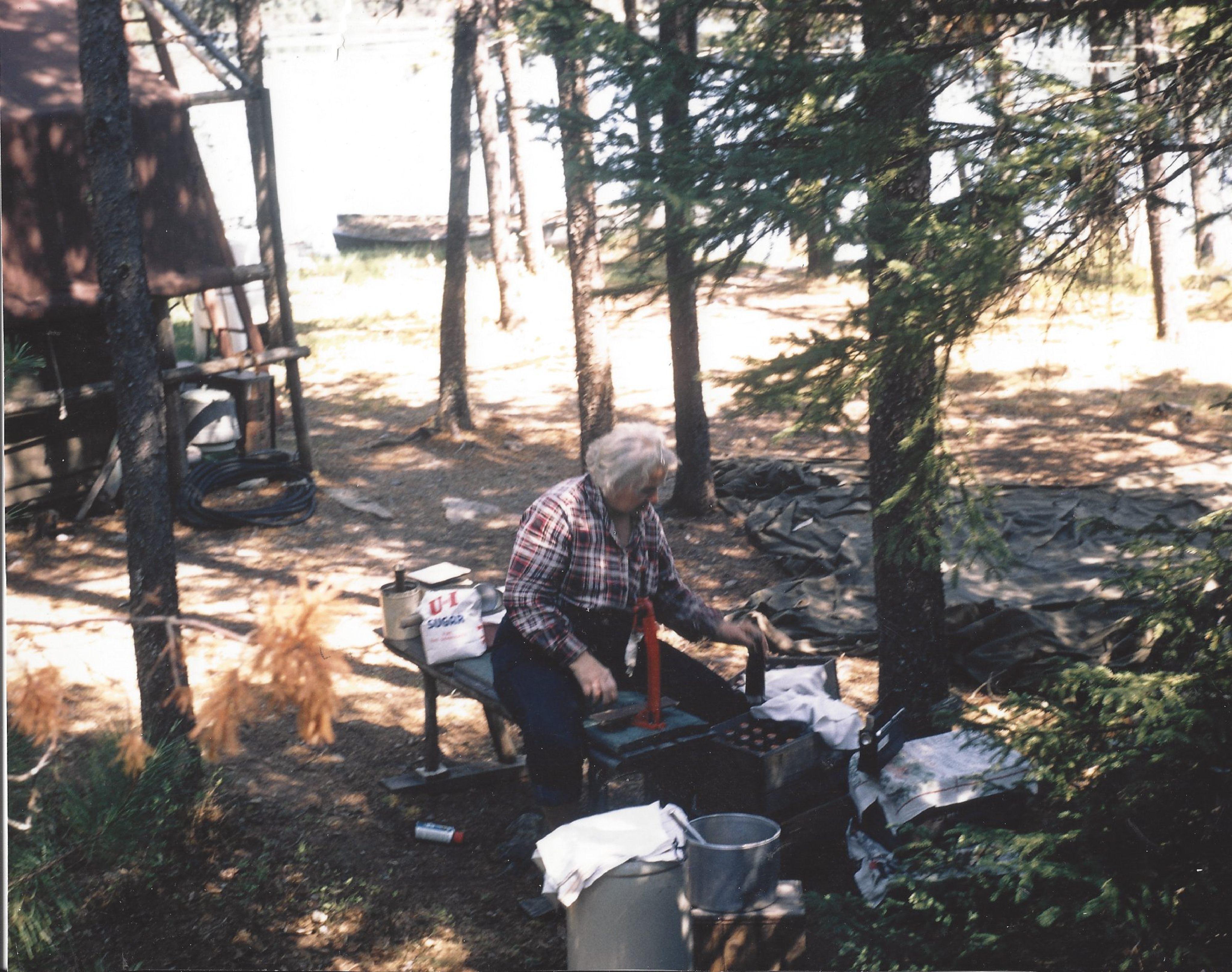 Often, Molter made her root beer outdoors, stirring it in an 8-gallon crock.