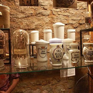 Alchemic ingredients on display