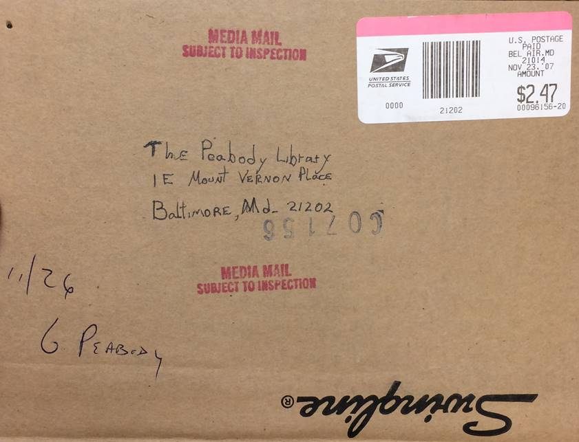 In 2012, the Peabody Library received an anonymous envelope, with no return address, containing the long-lost Luneborch Prayer Book. 