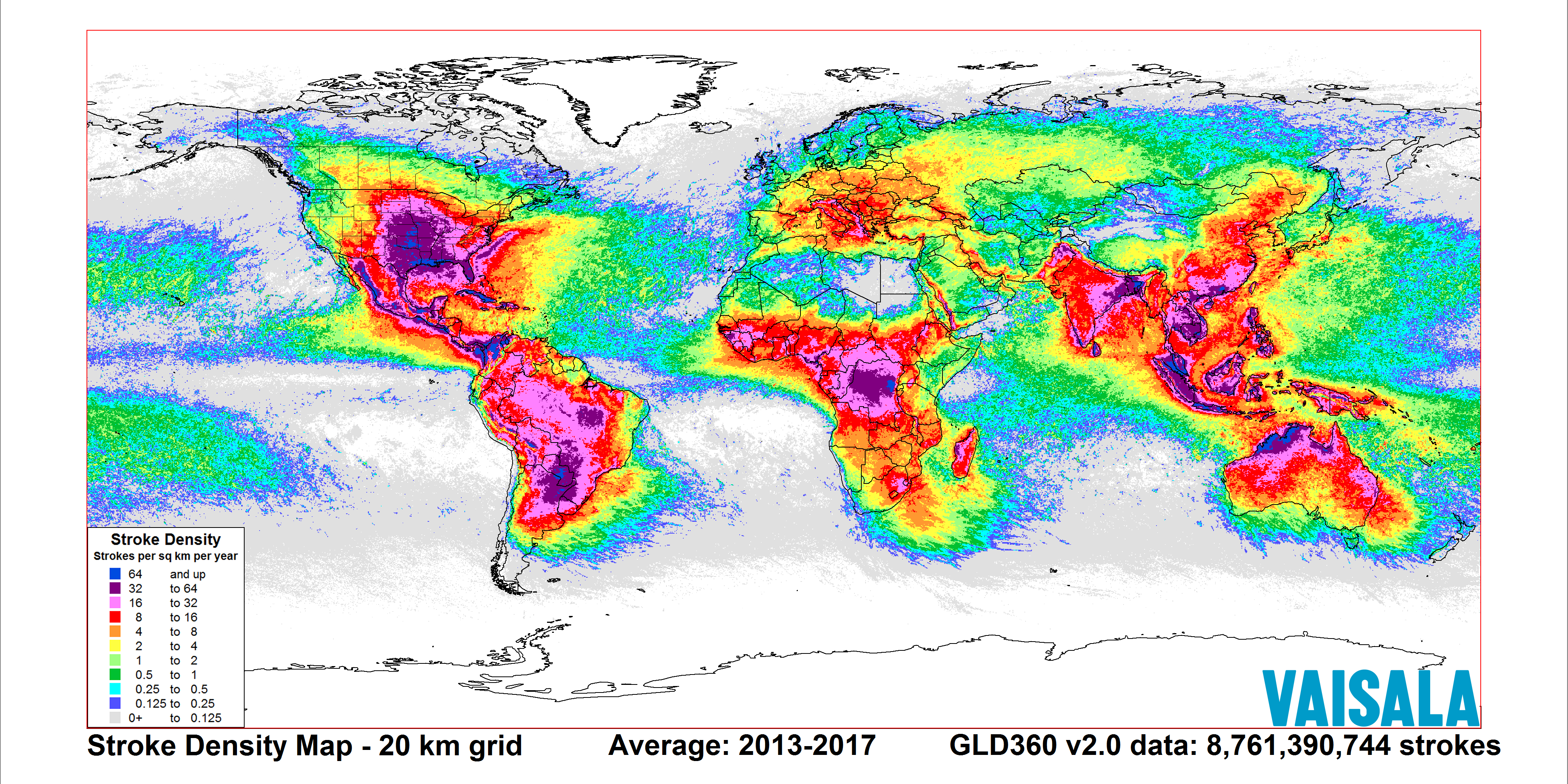 The Least Likely Places to Be Struck by Lightning, Mapped - Atlas Obscura