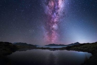 The Milky Way above Aoraki Mackenzie International Dark Sky Reserve.