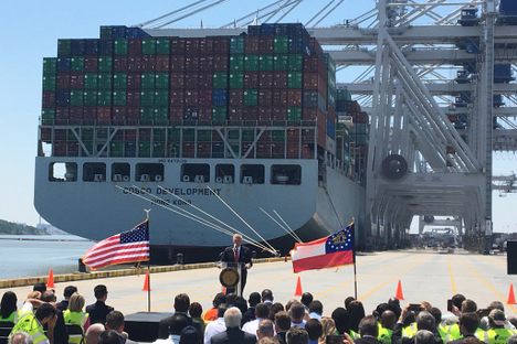 The Biggest Ship Ever to Arrive on the East Coast Has Arrived on the East Coast