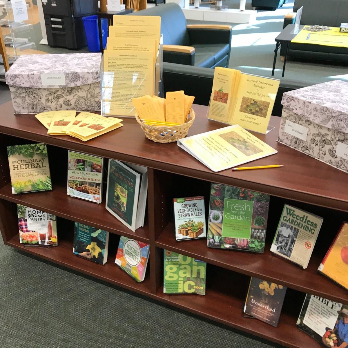 Seed library at the Mansfield Library in Connecticut.