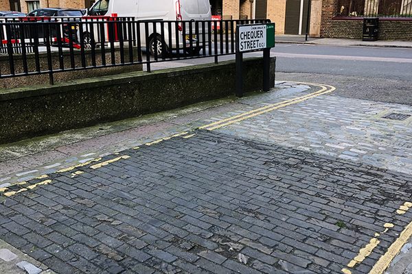 Chequer Street Wooden Paving