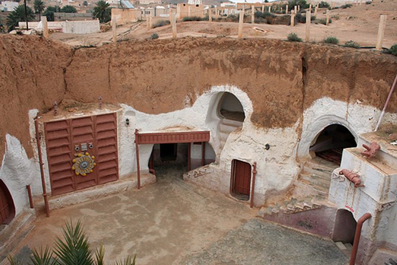 Night sky of Star Wars' Tatooine, in Tunisia