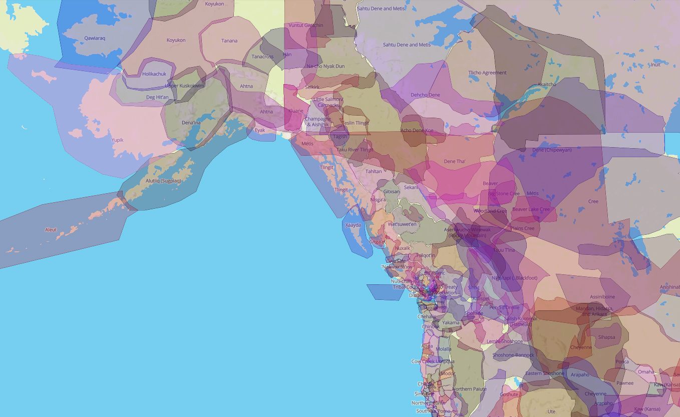 Users search by street address or ZIP code to discover whose traditional territory their home was built on.