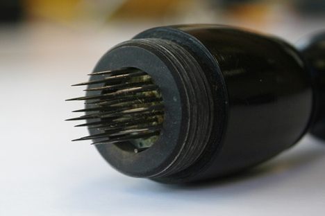 Sometimes, patients would dip the sharp needles into the oil.