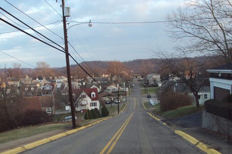The Marland Hights District of Weirton, West Virginia. 