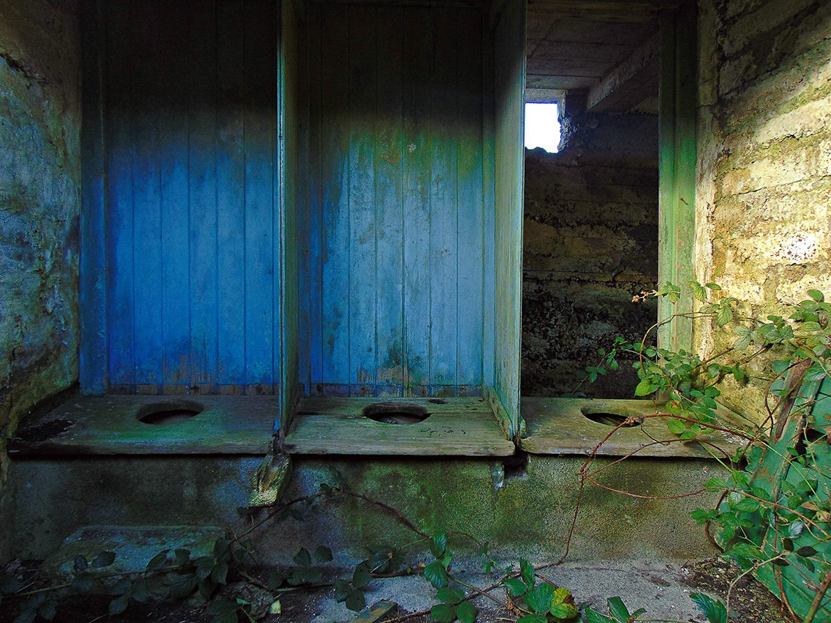 The former toilet block at the back of Shanvaghera school.