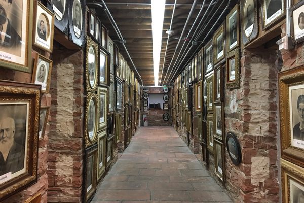 Hallway of portraits.