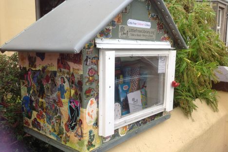 Little Free Library on Newington Avenue in Larne Town. 