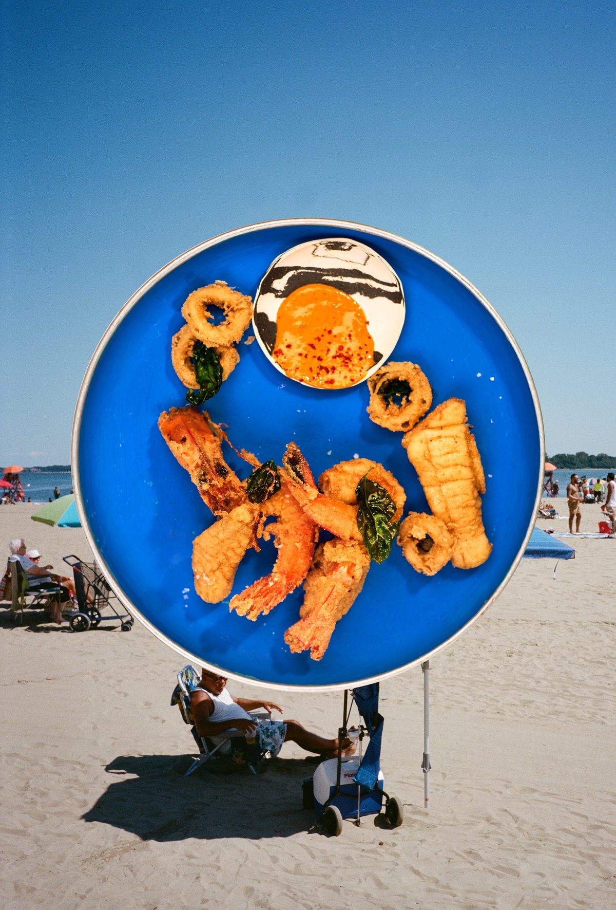 "Seafood City," buttermilk-and-semolina-fried seafood with romesco sauce, is Ghetto Gastro's ode to City Island's beachside restaurants.