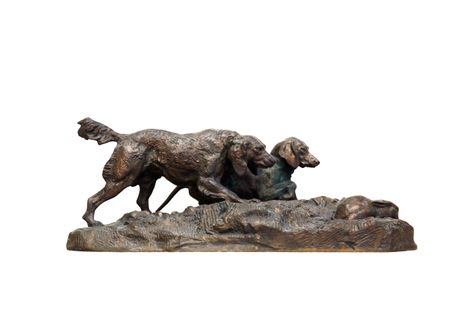 Hunting Dog and Rabbit.