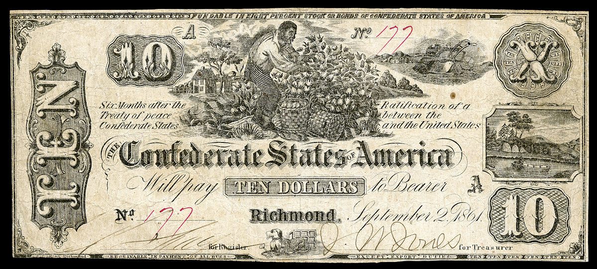 $10 Confederate Bank Note