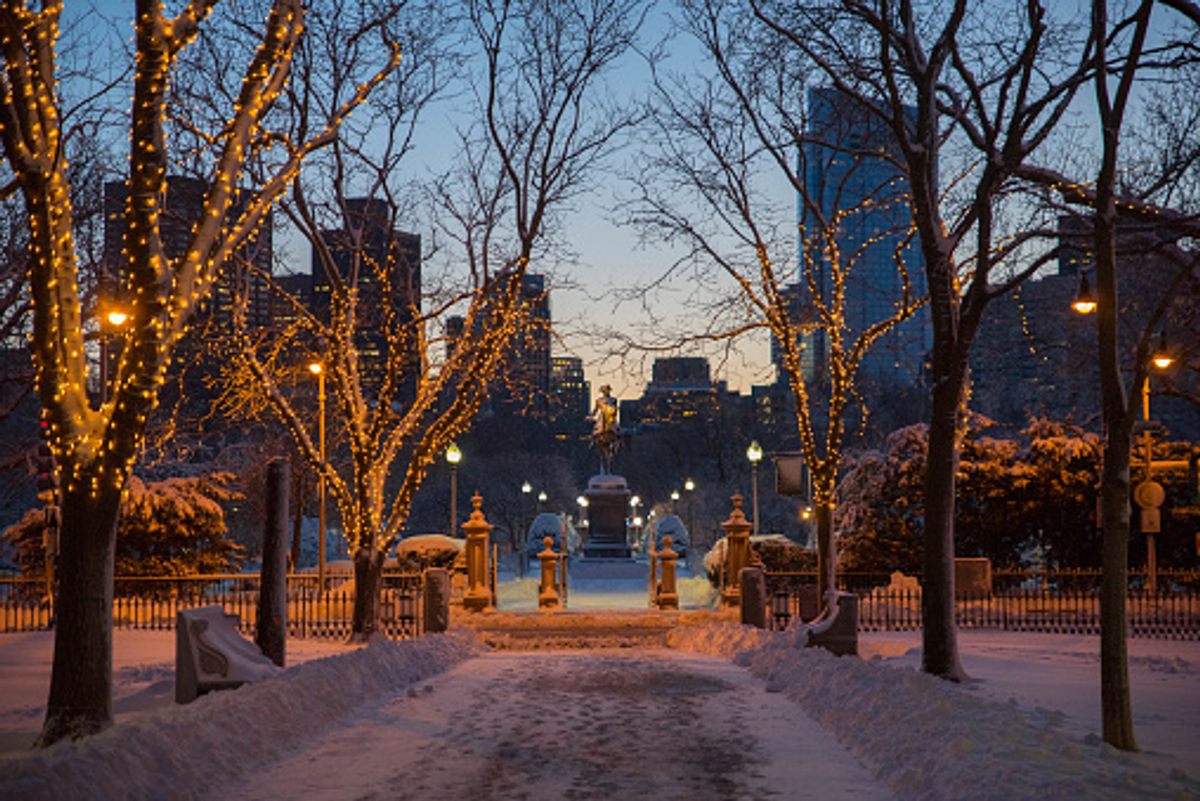 In 2019, Boston was hit with over 35 inches of snow.
