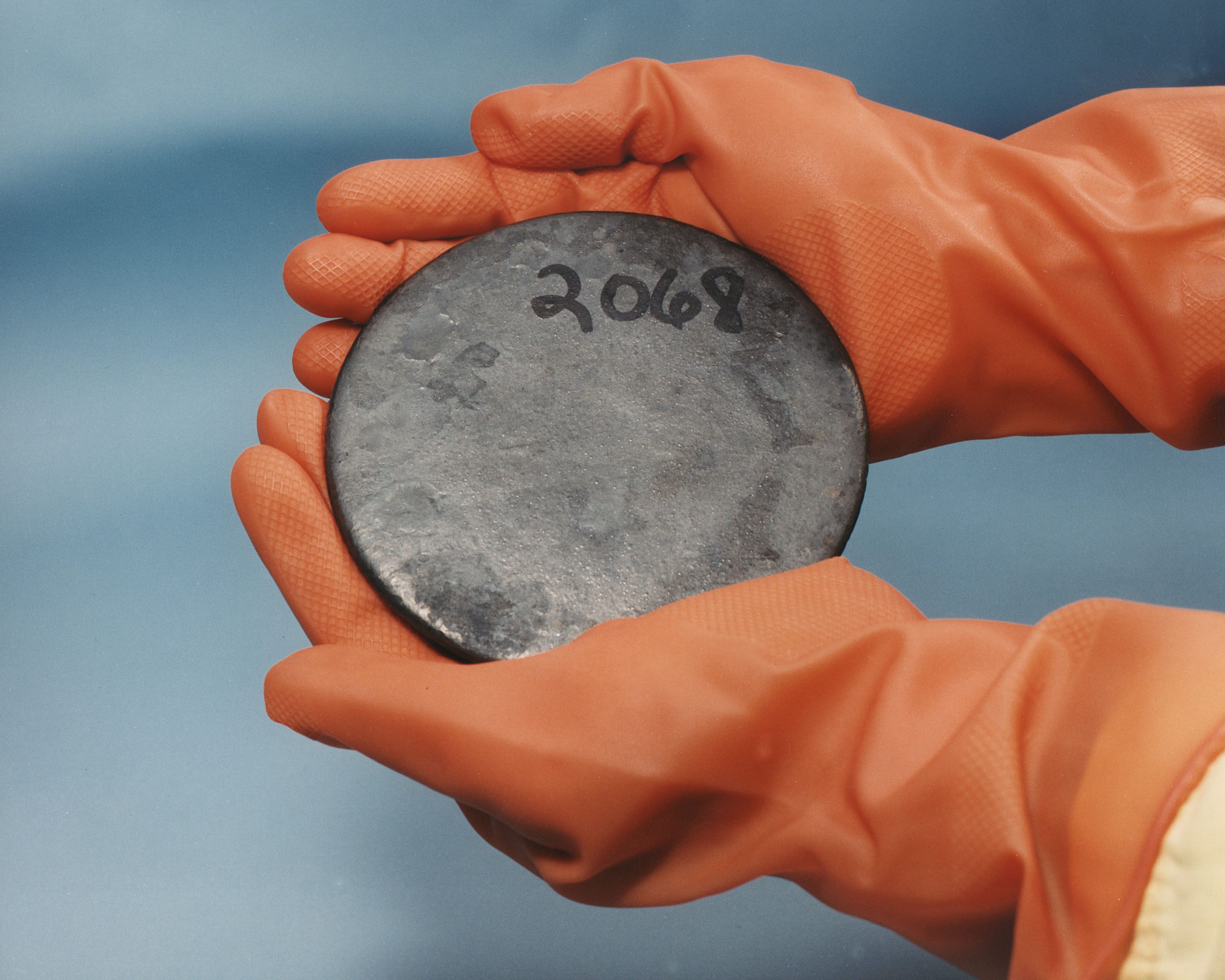 Not the uranium found in Phoenix—this disc was recovered at a U.S. government nuclear facility.