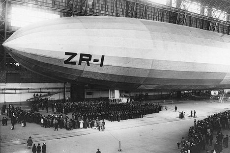  Christening ceremonies for USS Shenandoah, 10 October 1923