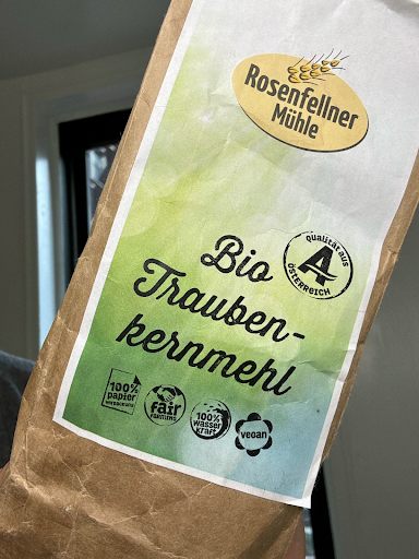 My boyfriend's father bought my grape-seed flour in Austria, but you can find it online, as well.