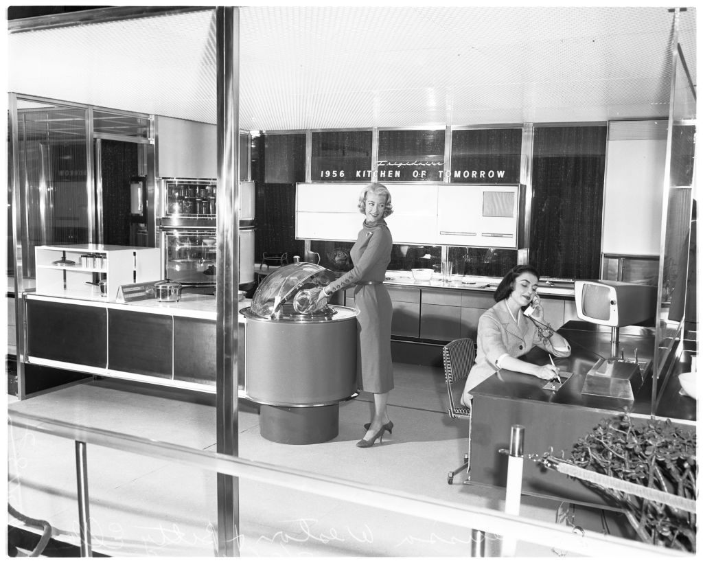 Everyone from writers to appliance manufacturers pondered the "Kitchens of the Tomorrow."