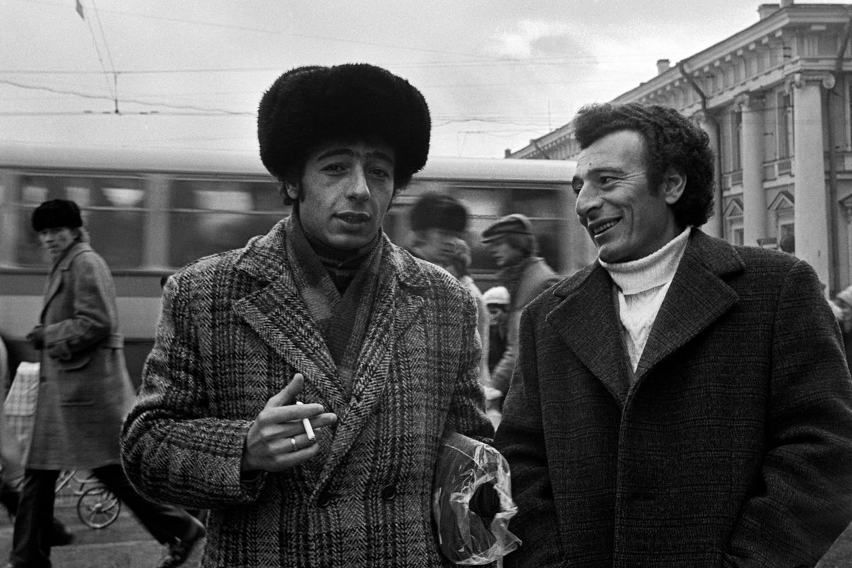 <em>Anichkov Bridge, Nevsky Prospekt, Leningrad</em>, 1976.