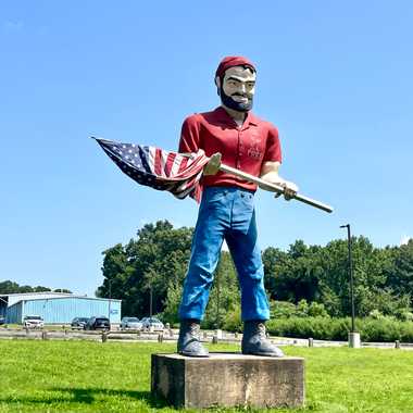Paul Bunyan is very much a local landmark.